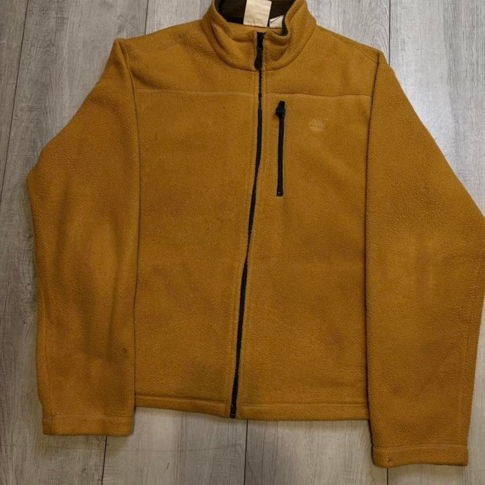 Timberland yellow fleece jacket Men Size XL